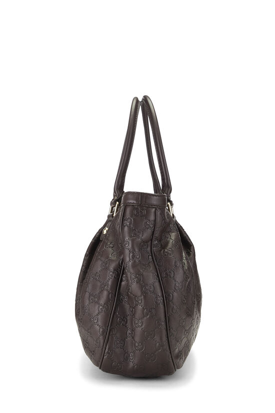 Brown Microguccissima Sukey Handbag Large, , large image number 2