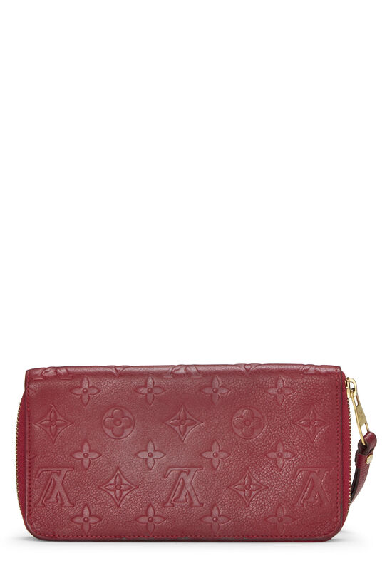 Louis Vuitton Pink Monogram Empreinte Leather Zippy Wallet Louis Vuitton