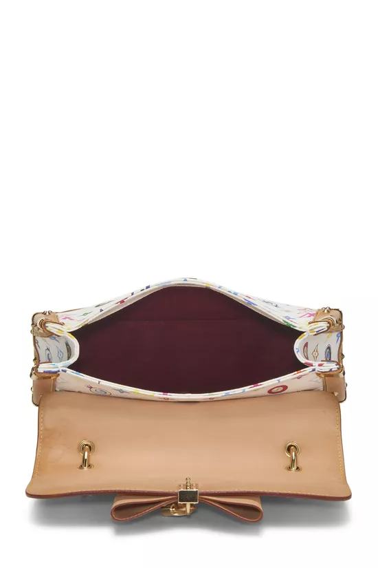 Takashi Murakami x Louis Vuitton White Monogram Multicolore Eye Need You Bag, , large image number 5