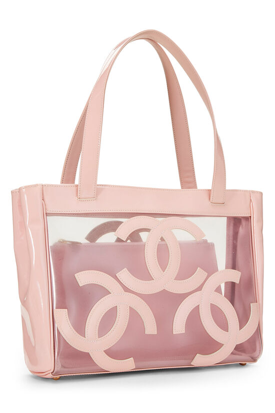chanel clear vinyl tote