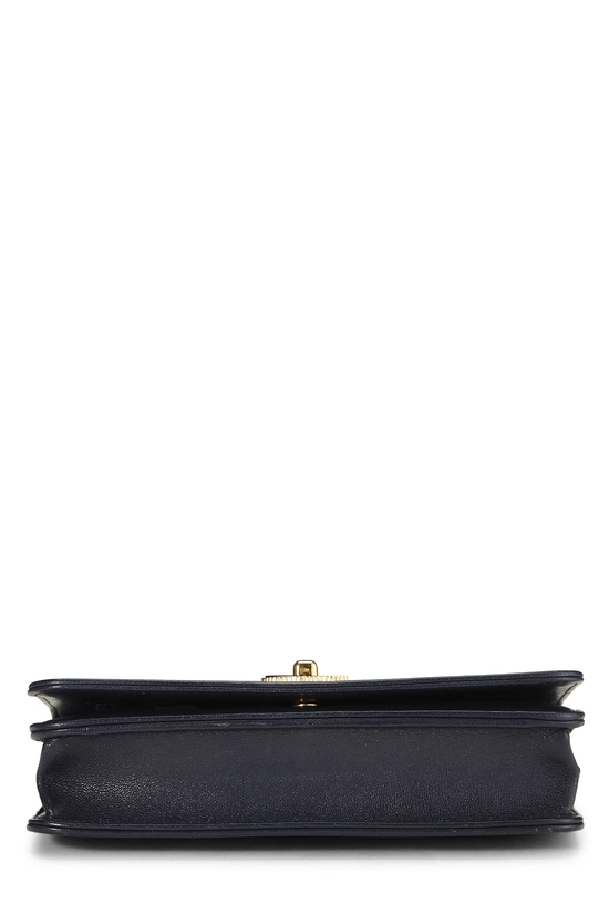 Navy Quilted Calfskin Mademoiselle Wallet On Chain (WOC), , large image number 4