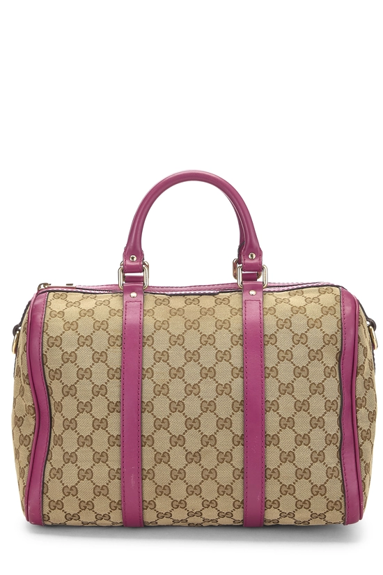 Pink Original GG Canvas Boston Handbag Medium, , large image number 0