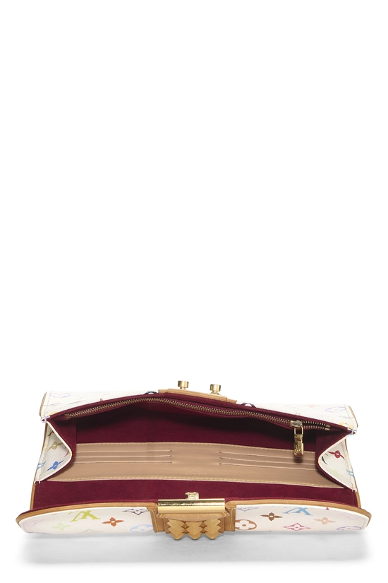 Takashi Murakami x Louis Vuitton White Monogram Multicolore Pochette Courtney, , large image number 5