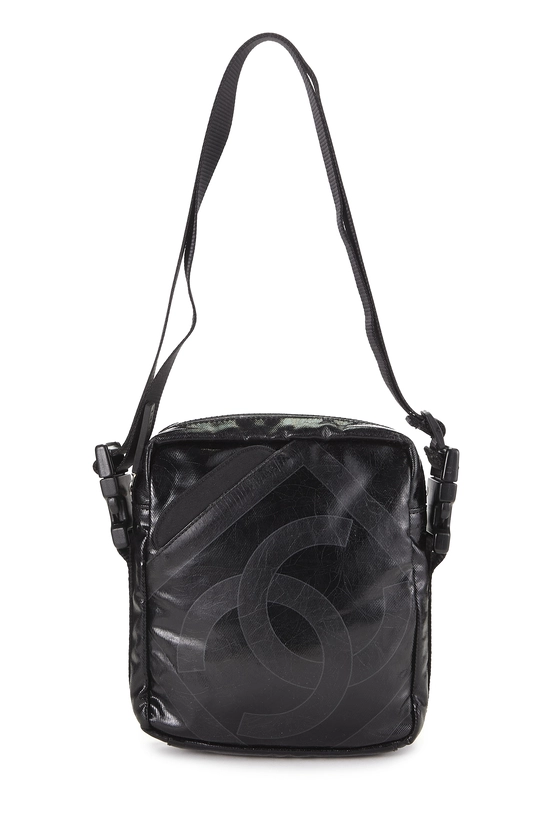 Black Coated Canvas Sportline Crossbody, , large image number 0