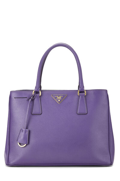 Purple Saffiano Executive Tote Medium