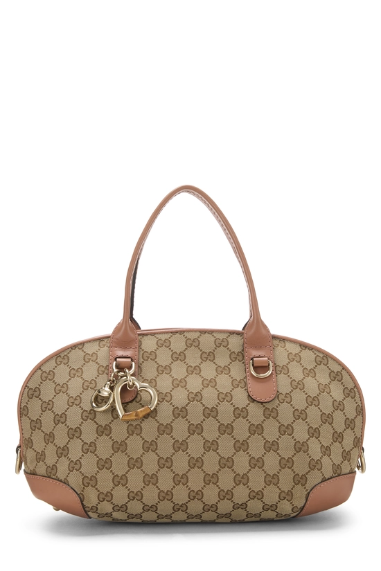 Pink Original GG Canvas Heartbit Handbag, , large image number 0