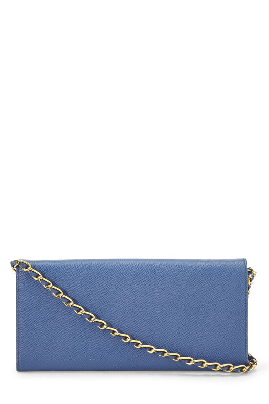 Blue Saffiano Leather Wallet-On-Chain (WOC), , large image number 2