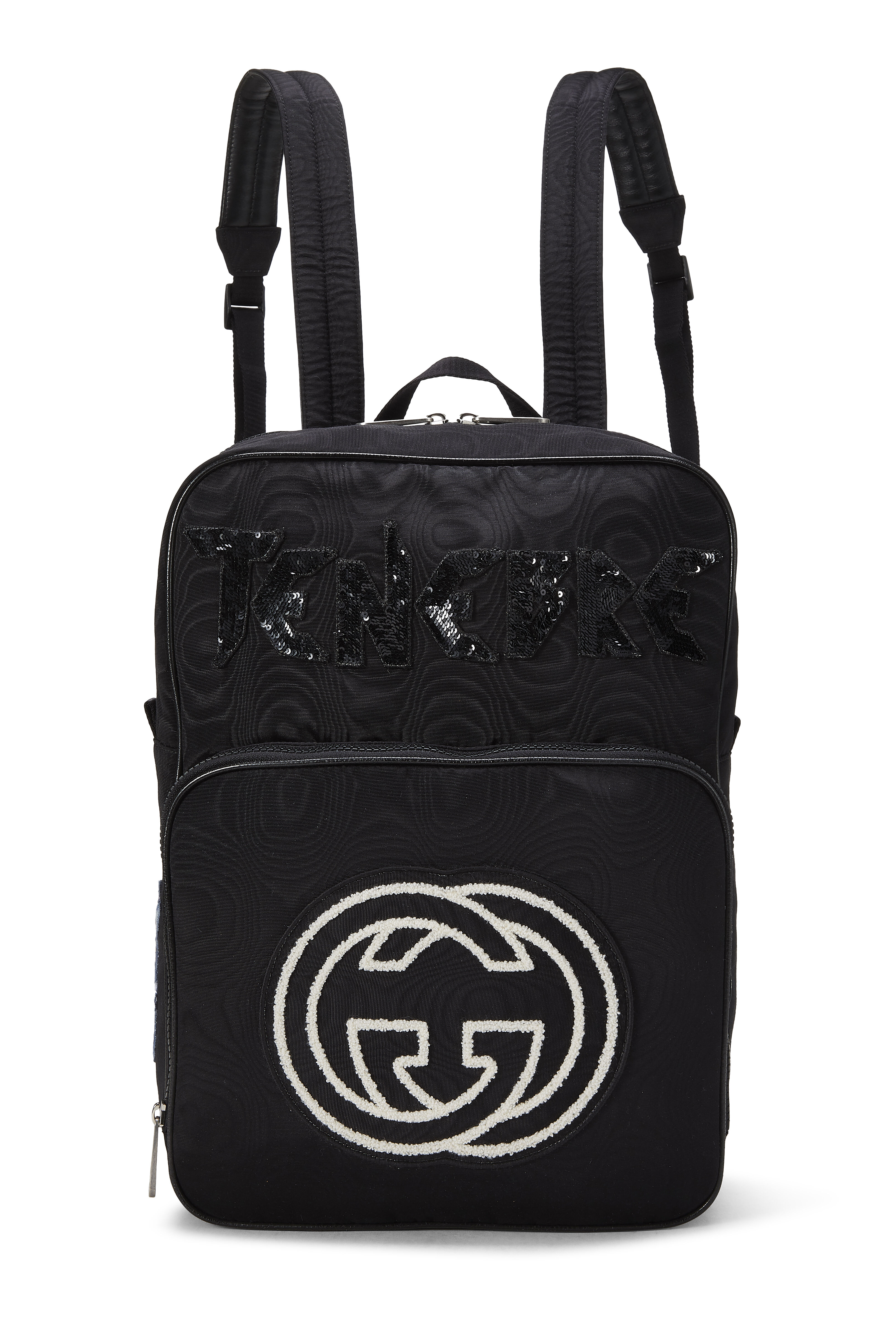 gucci black nylon backpack