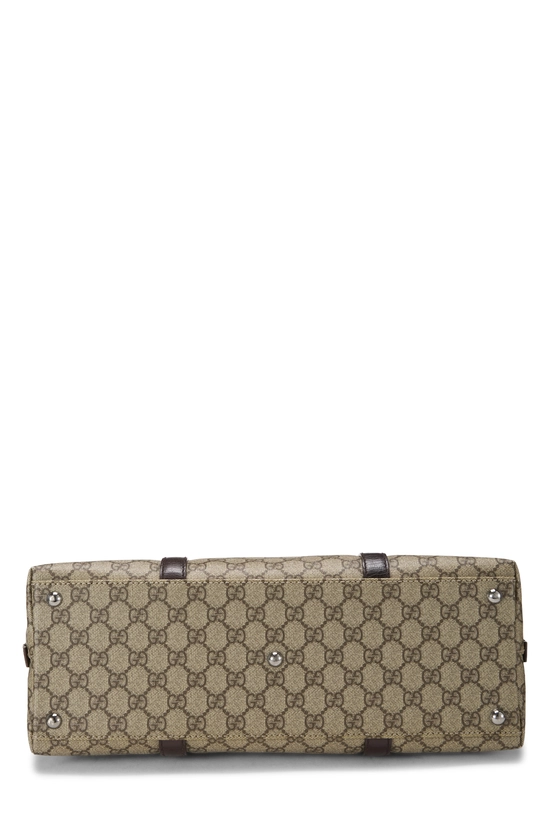 Brown GG Supreme Canvas Handbag, , large image number 4
