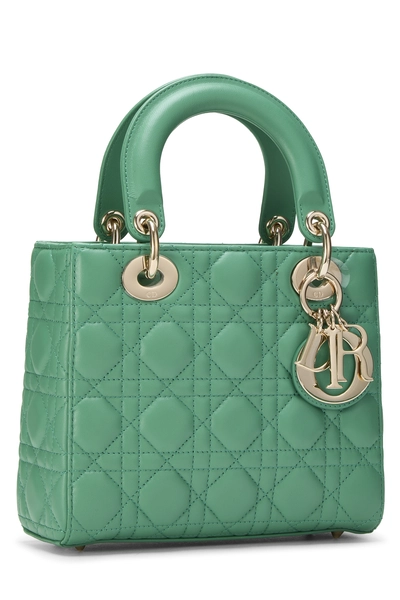 Christian Dior Green Cannage Quilted Lambskin Lady Dior Small — photo 2