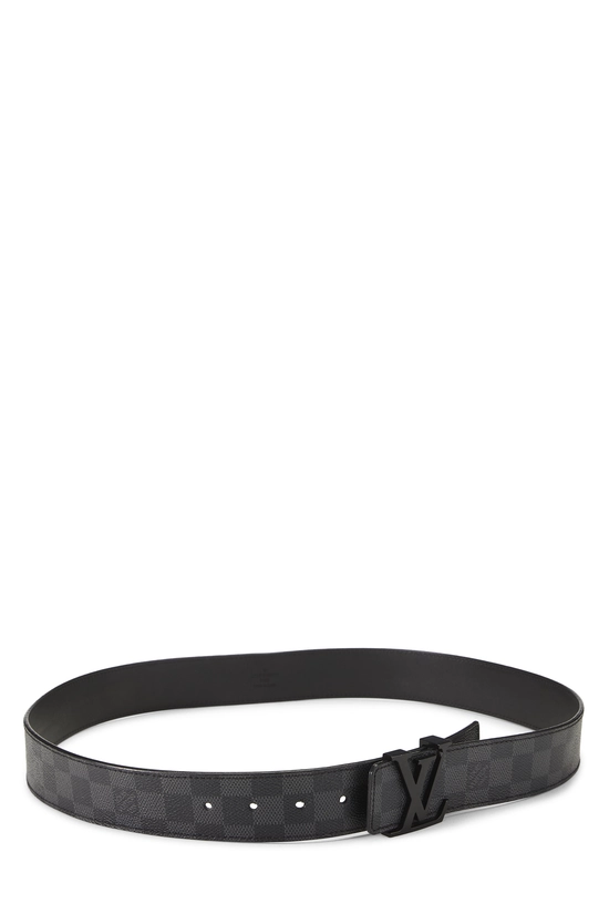 Damier Graphite Initiales Reversible Ceinture 100, , large image number 1