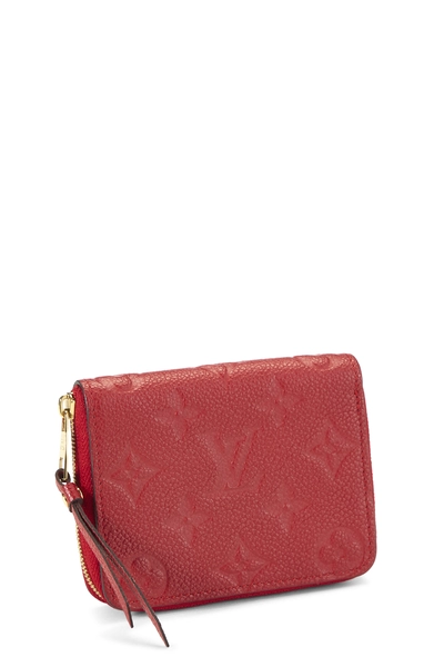 Red Monogram Empreinte Zippy Coin Purse, , large