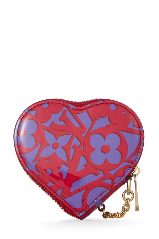 Pomme D'Amour Sweet Monogram Vernis Coeur Heart Coin Purse, , large image number 2