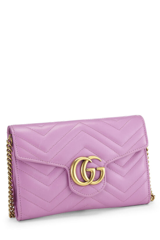 Gucci Purple 'GG' Marmont Wallet-On-Chain (WOC) QFB4X41LUB000 WGACA