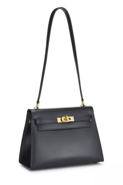 Blue Nuit Box Kelly Shoulder Sellier 20, , large