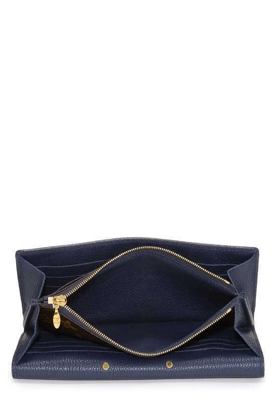 Navy Monogram Canvas Pallas Wallet , , large image number 3
