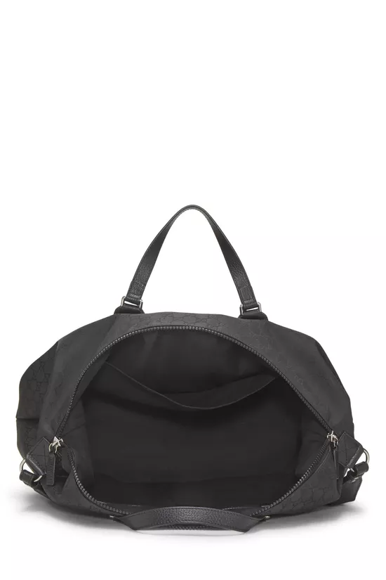 Black GG Nylon Weekender Large, , large image number 5