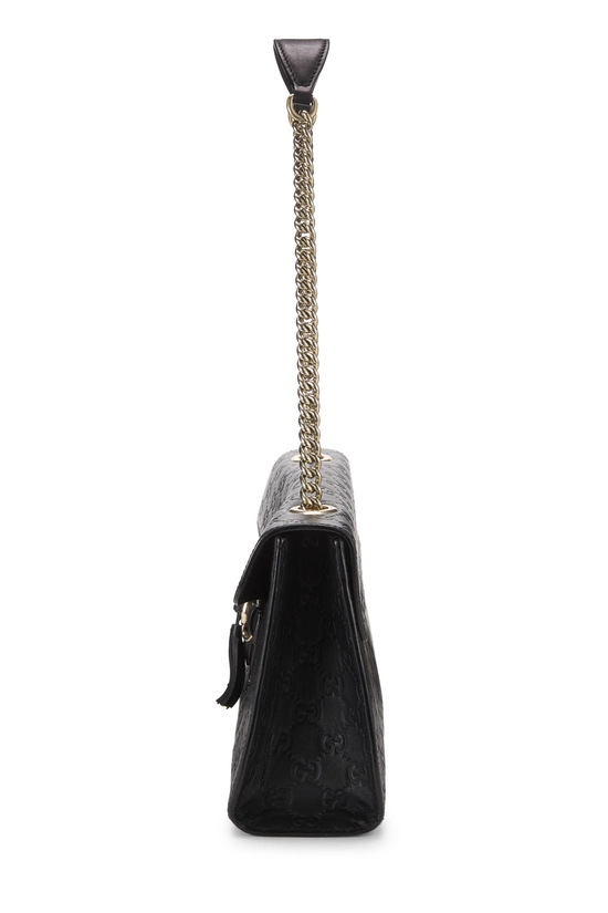 Black Guccissima Leather Emily Chain Shoulder Bag, , large image number 2