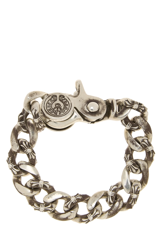Sterling Silver Fancy Link Bracelet, , large image number 1