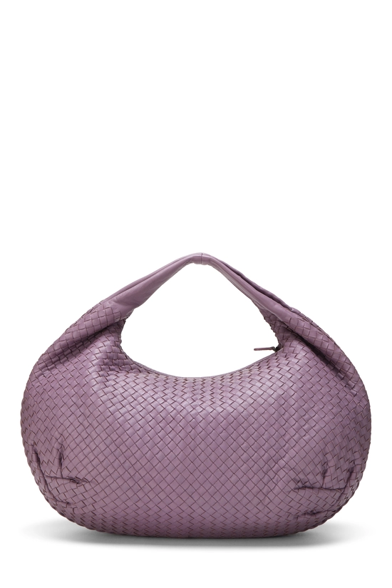 Purple Intrecciato Leather Belly Hobo Medium, , large image number 3
