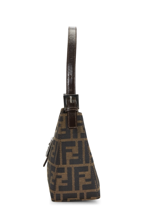 Brown Zucca Canvas Shoulder Bag, , large image number 2