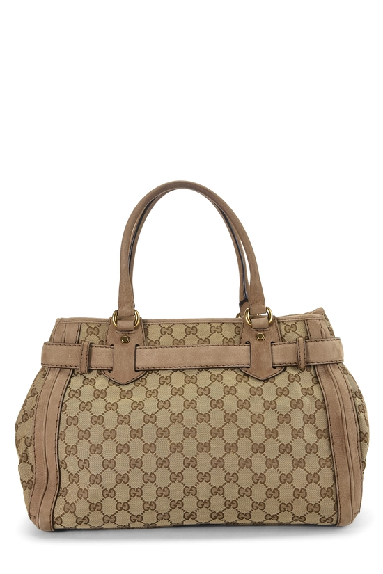 Brown Original GG Canvas Running Tote, , large image number 3