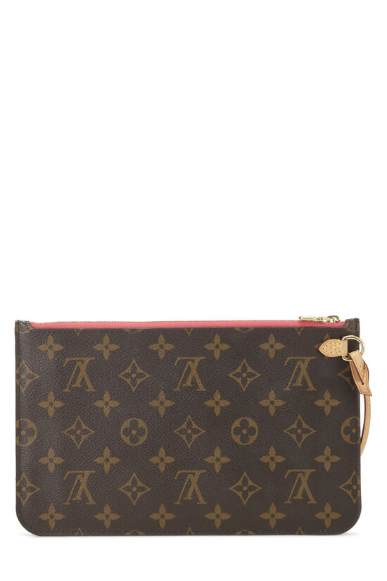 Pink Monogram Canvas Neverfull Pouch MM, , large image number 2