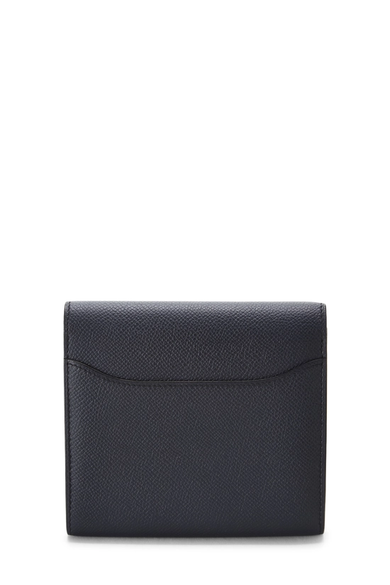 Blue Navy Epsom Constance Short Wallet, , large image number 2