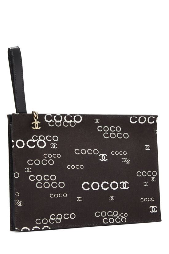 Black Canvas Coco Pouch, , large image number 1