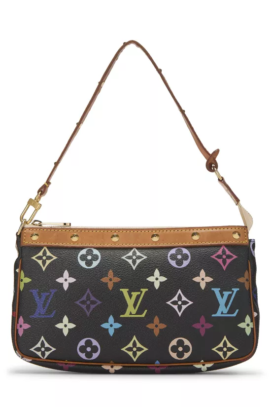 Takashi Murakami x Louis Vuitton Black Monogram Multicolore Pochette Accessoires, , large image number 0
