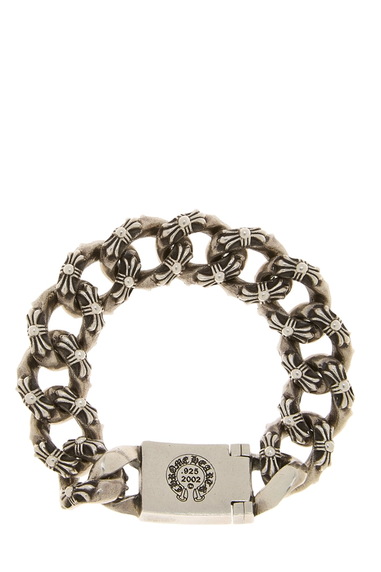 Sterling Silver Cross Link Bracelet, , large image number 1