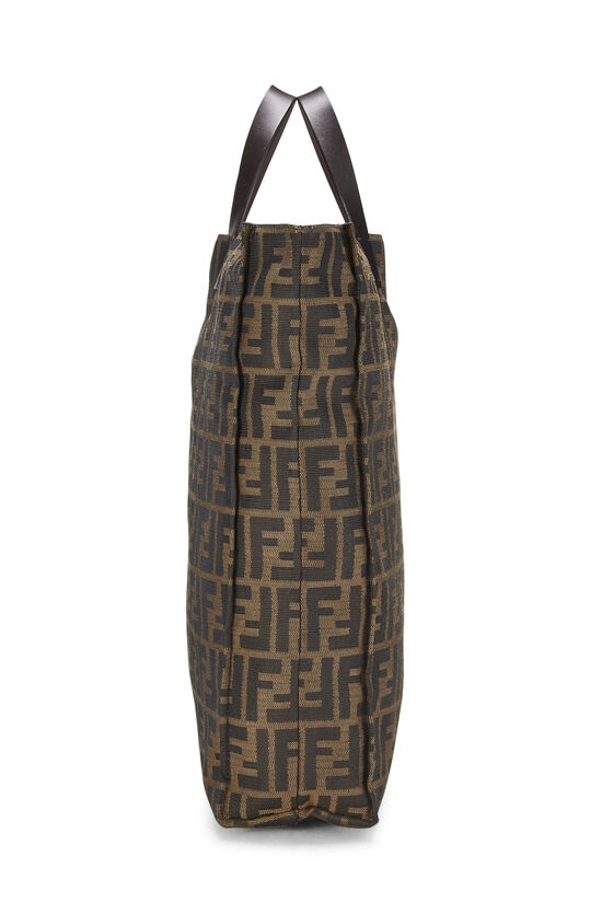 Brown Zucca Canvas Vertical Tote, , large image number 2