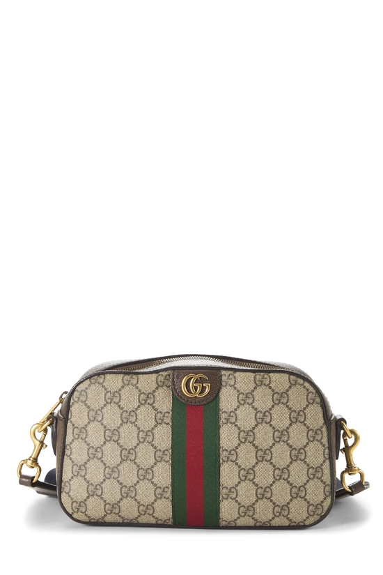 Brown GG Supreme Canvas Web Ophidia Crossbody Small, , large image number 0