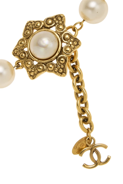 Gold Faux Pearl Belt , , large