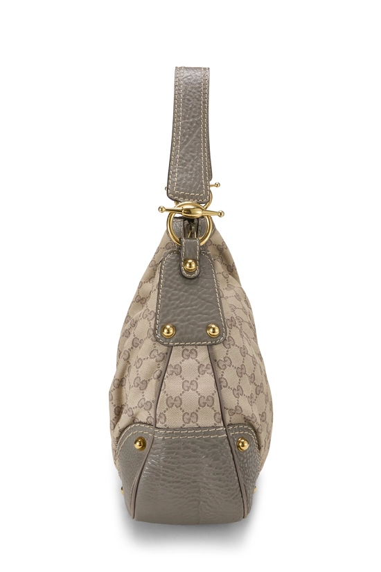 Grey Original GG Canvas Jockey Hobo Large, , large image number 2