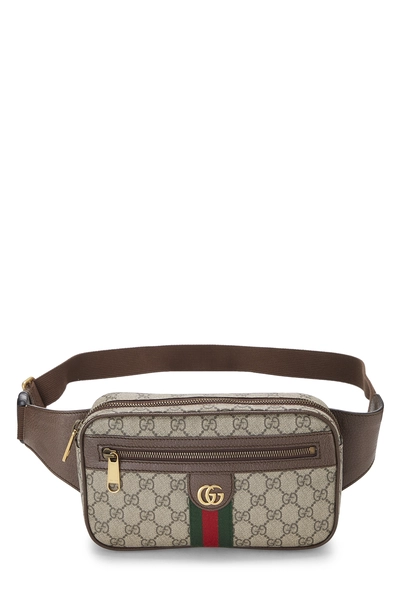 Brown GG Supreme Canvas Ophidia Belt Bag