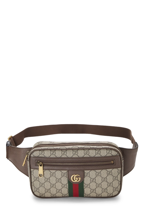 Brown GG Supreme Canvas Ophidia Belt Bag, , large image number 0