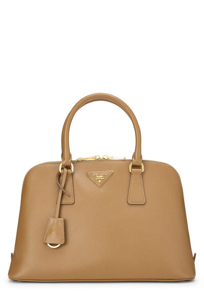 Brown Saffiano Promenade Medium