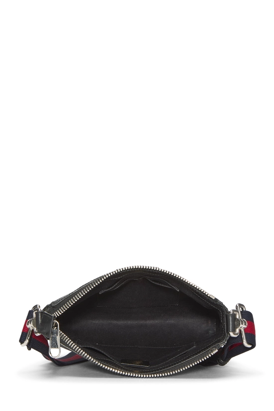 Black GG Supreme Canvas Double Zip Messenger, , large image number 5