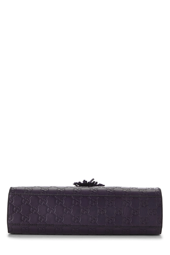 Purple Guccissima Leather Emily Chain Shoulder Bag, , large image number 4