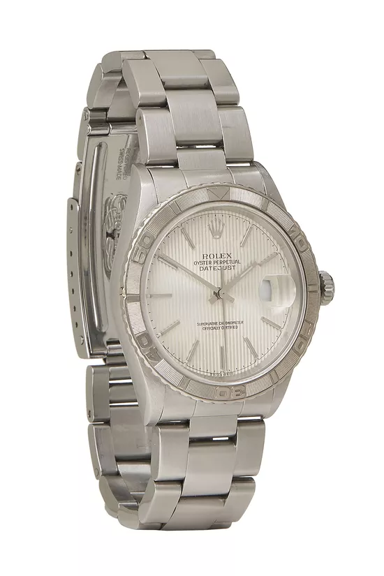 Turn O Graph Silver Dial Datejust 16264 36mm, , large image number 0