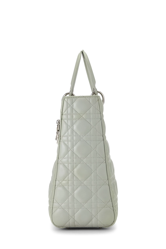Green Cannage Leather Lady Dior Large, , large image number 2