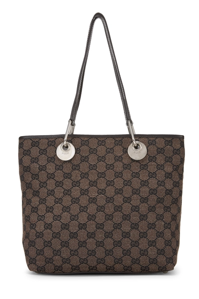 Brown GG Canvas Eclipse Bucket Tote