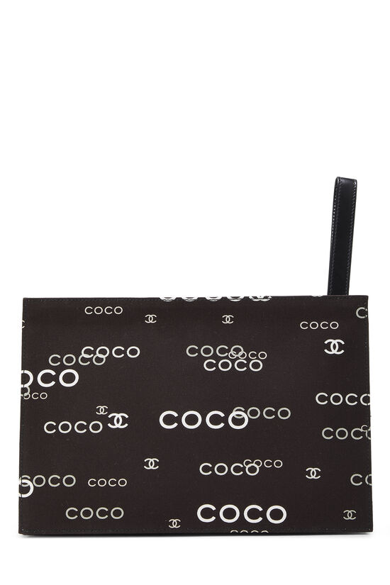 Black Canvas Coco Pouch, , large image number 3