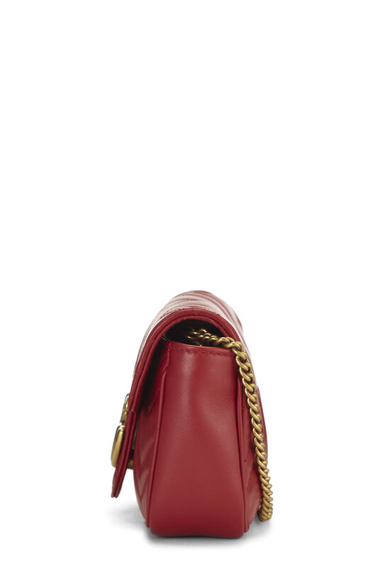 Red Leather Marmont Crossbody Super Mini, , large image number 2