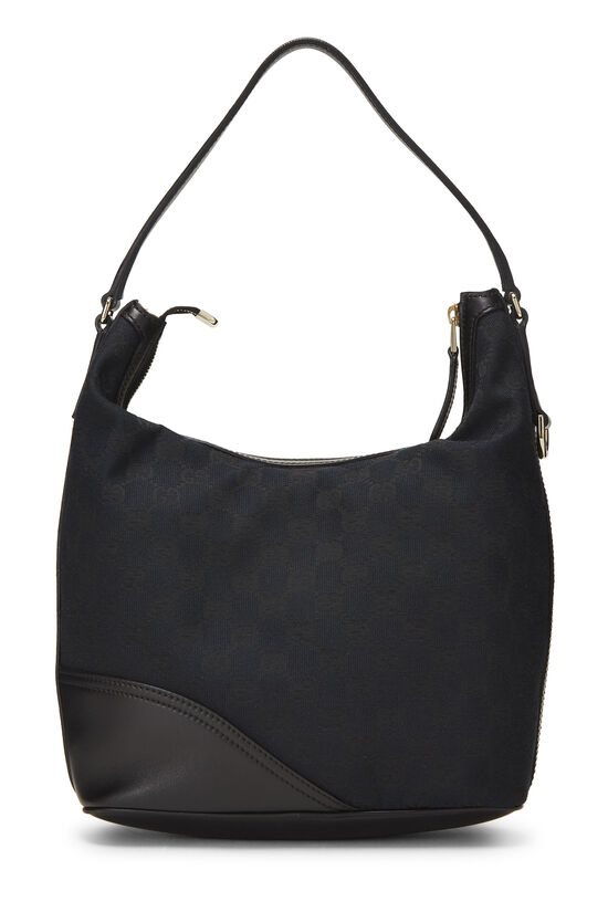 Black GG Canvas Britt Hobo Small, , large image number 3
