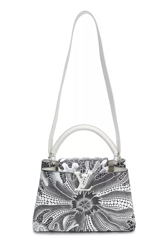 Pre-Owned LV x YK Black & White Taurillon Capucines MM QJB49Z3SMA000