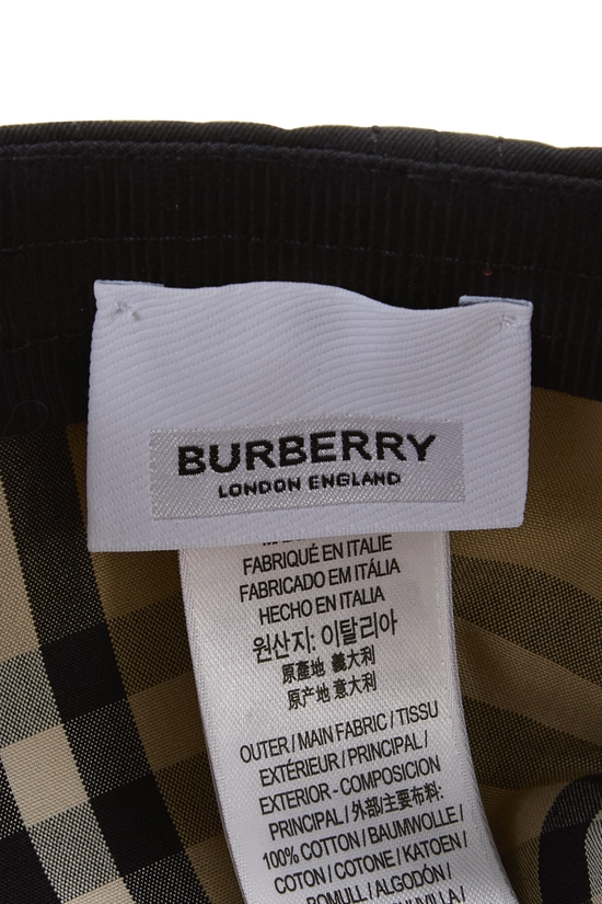 Black Canvas Check Baseball Cap Large, , large image number 4