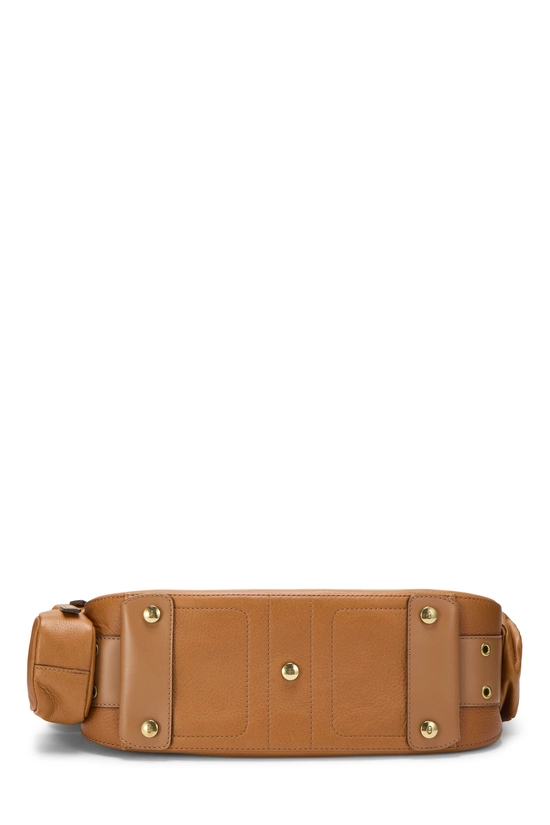 Brown Leather Street Chic Columbus Shoulder Bag, , large image number 4