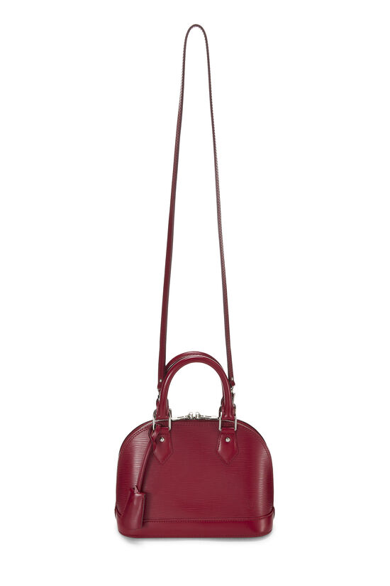 Louis Vuitton Red EPI Leather Alma PM Bag w/Strap